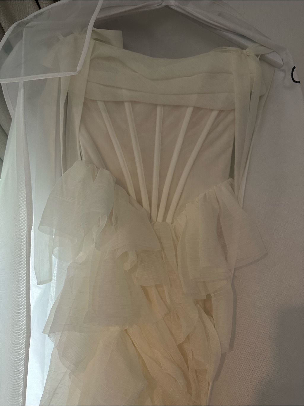 Rue De Seine - Jacqueline Off-White Tiered Ruffle Corset Gown- Wedding Dress — image 3 of 8